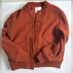 Aritzia Wilfred Bomber Jacket Terracotta Sz 1/Med